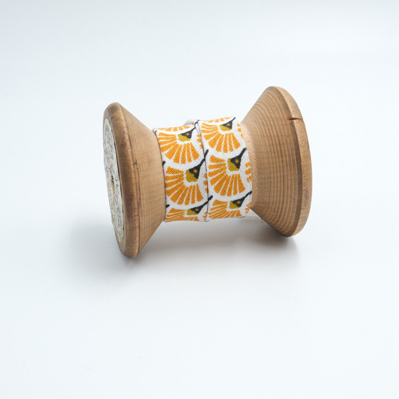 Biais Eventail Orange - Maison Klem